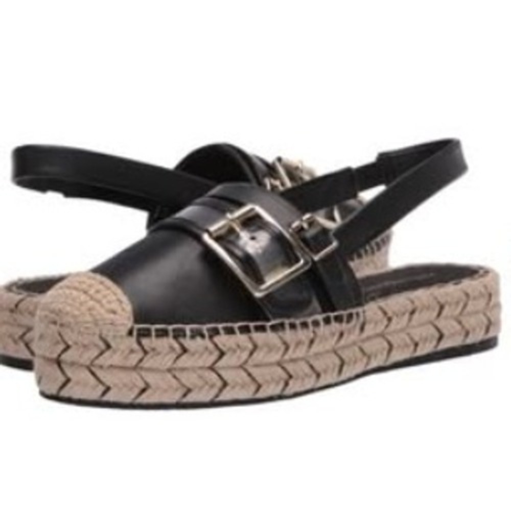 Karl Lagerfeld Paris Alexi Espadrille Platform Woven Slingback Sandals Size 8.5